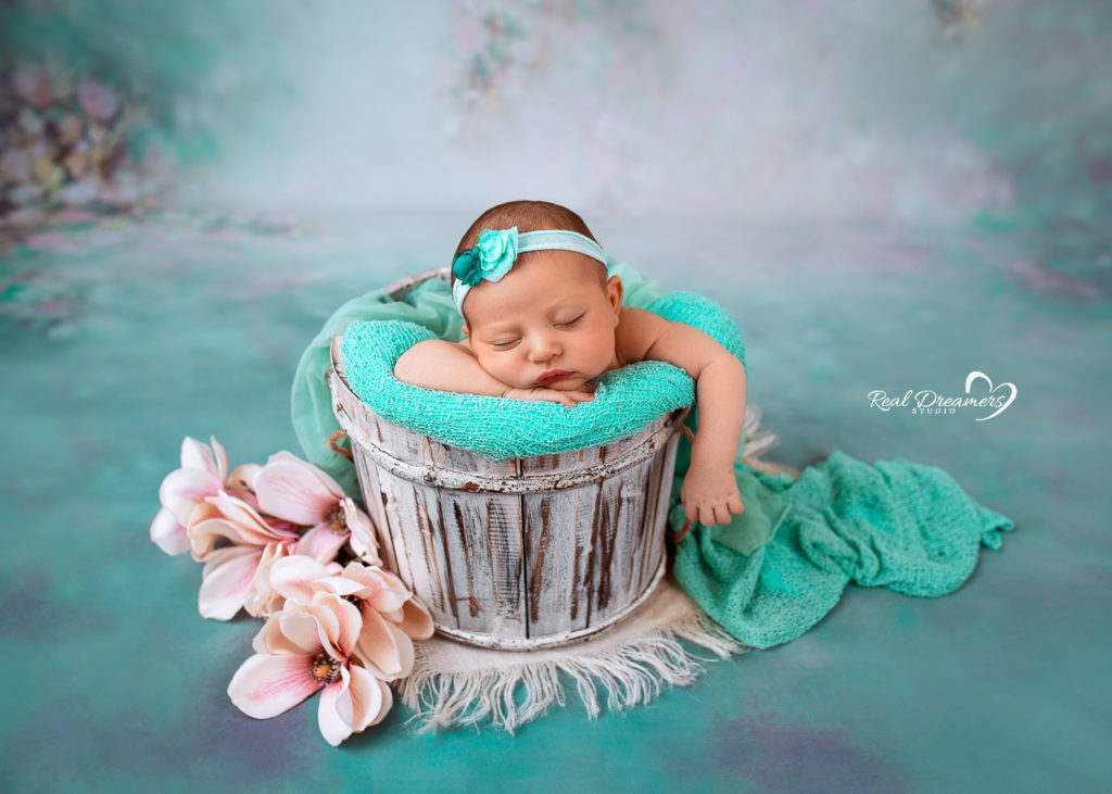 fotografia - newborn - neonata fiori