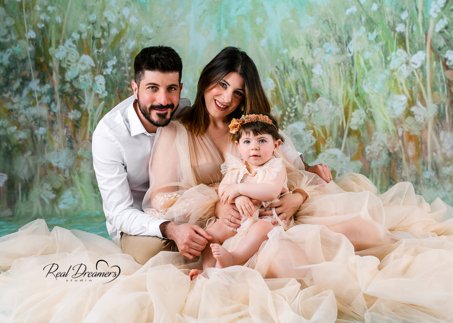 Servizio Fotografico Famiglia - Con bebè abito tulle